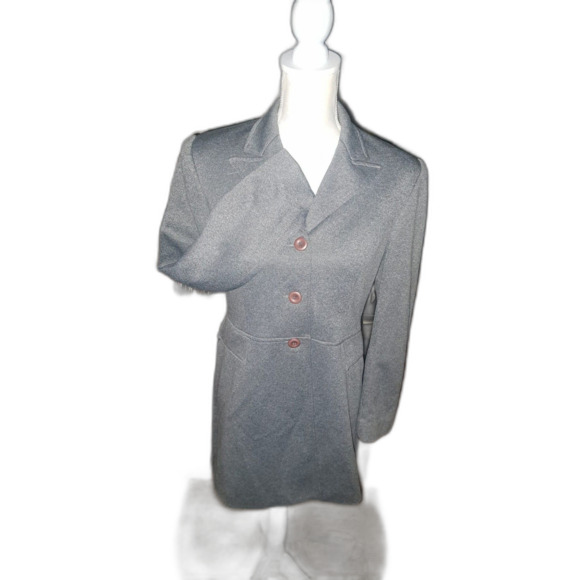 Renlyn New York lightweight gray polyester Coat Sz 6 - Picture 1 of 10